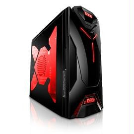 NZXT Case 921RB-001-RD GUARDIAN 921 RB ATX Mid Tower No Power Supply 3-2-(4) Bay USB eSATA Black Steel Red LED