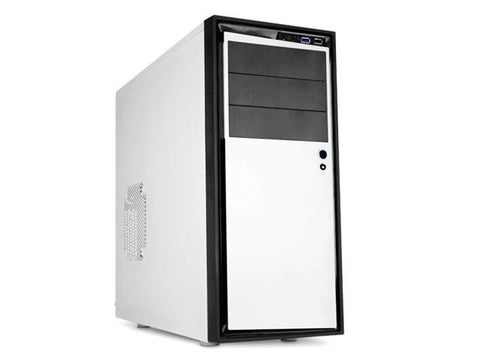 NZXT Case S210E-002 Source 210 Elite ATX Mid Tower No Power Supply 3-0-(8) Bay USB White Aluminum Black No LED White Interior