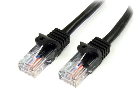 StarTech Accessory 45PATCH3BK 3feet Cat5e Snagless UTP Patch Cable Black
