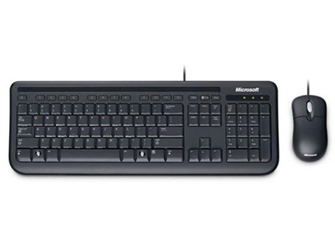 Microsoft Keyboard-Mouse 5MH-00001 Desktop 400 Combo 1Pack USB Wired Brown Box