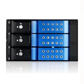 iStarUSA Storage BPN-DE230SS-BLUE 2x5.25inch to 3x3.5inch SAS-SATA Hot-Swap Blue