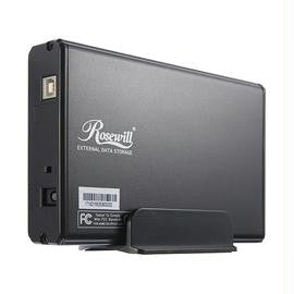 Rosewill Storage RX35-AT-SU Black Aluminum 3.5 Black USB 2.0 External Enclosure