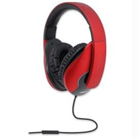 SYBA Headphone OG-AUD63047 Oblanc SHELL200 with In-line Microphone Red-Black