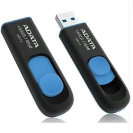 A-DATA Memory Flash AUV128-16G-RBE 16GB USB3.0 Flash Drive UV128 (R90 W40) Black-Blue