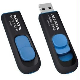 A-DATA Memory Flash AUV128-32G-RBE 32GB USB3.0 Flash Drive UV128 (R90 W40) Black-Blue