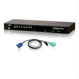 Aten Network CS1308KIT CS1308 8Port USB-PS2 KVM Switch with 8 USB Cables