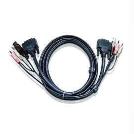 ATEN Cable 2L7D03UI 10feet USB DVI-I Single Link KVM Cable