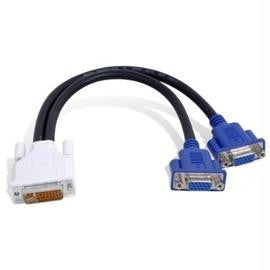 Matrox Cable CAB-DVI-2XAF 1feet DVI-I to HD15 Dual Monitor Adapter