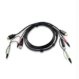 Aten Cable 2L7D02UH 6feet USB HDMI KVM Cable USB Type-A Male-Male