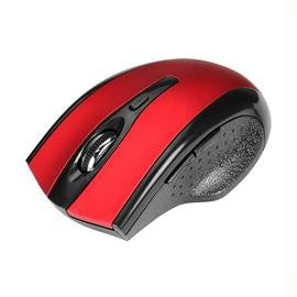 SIIG Mouse JK-WR0912-S1 2.4GHz 6-Button Ergonomic Wireless Optical Mouse Red