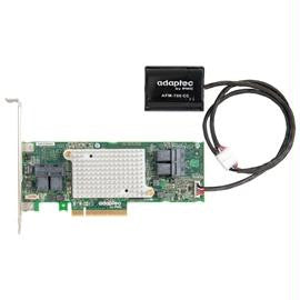 Adaptec Controller Card 2287101-R 16Port 12Gb-s SAS-SATA RAID Card PCI-Express x8 Low Profile-MD2 Brown Box