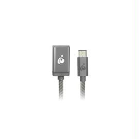 IOGEAR Accessory G2LU3CAF10-SG Charge and Sync USB-C to USB Type-A Adapter Space Gray