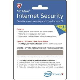 Intel Software McAfee Internet Security Physical Activation Card English 1 Year