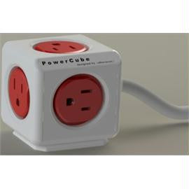 Power Cube Accessory 4320RD-USORPC 5-Outlet Extended Power Bar Red 5ft