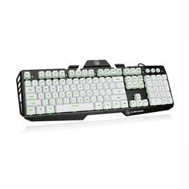 IOGEAR Keyboard GKB704L-WT Kaliber Gaming HVER Aluminum Gaming Keyboard White