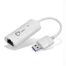SIIG Accessory JU-NE0621-S2 SuperSpeed USB 3.0 Gigabit LAN Adapter White