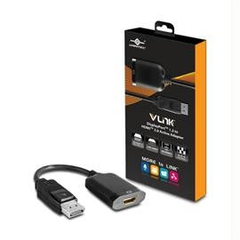 Vantec Accessory CB-HD20DP12 VLink DisplayPort 1.2 to HDMI 2.0 UHD 4K at 60Hz Active Adapter