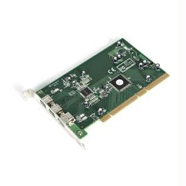 StarTech I-O Card PCI1394B_3 3 Port 2b 1a PCI 1394b FireWire Adapter Card with DV Editing Kit