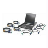 IOGEAR GCL1808KIT 17inch LCD Combo 8Port KVM Switch w-USB-PS-2 KVM Cable
