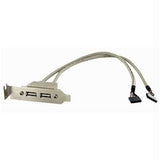 StarTech USBPLATELP 2 Port USB A Female Low Profile Slot Plate Adapter