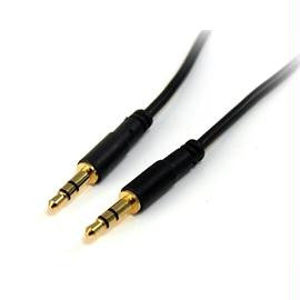 StarTech Cable MU1MMS 1feet Slim 3.5mm Stereo Audio Male-Male