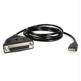 StarTech Cable ICUSB1284D25 6feet USB to DB25 Parallel Printer Adapter Male-Female