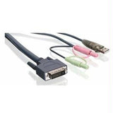 IOGEAR Cable G2L7D03UDTAA 10feet Dual-Link DVI KVM USB Audio-Mic&cedil; TAA