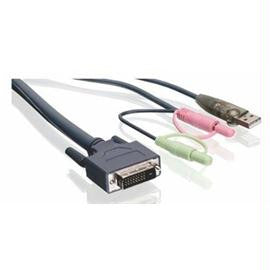 IOGEAR Cable G2L7D03UDTAA 10feet Dual-Link DVI KVM USB Audio-Mic&cedil; TAA