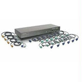 IOGEAR Network GCS1716KITTAA KVMP Switch 16Port with USB and PS-2 Cables (TAA)