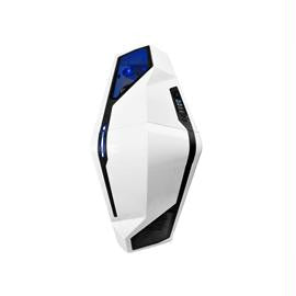 NZXT Case CA-PH410-W1 PHANTOM ATX Mid Tower No Power Supply 3-0-(6) Bay USB White Steel Blue LED White Interior