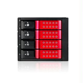 iStarUSA Storage BPN-DE340SS-RED 3x5.25-4x3.5 SAT-SAS Trayless Hot-Swap Mobile 6.0Gb-s Red