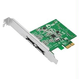 SIIG Controller Card SC-SA0M11-S1 2Port eSATA 6Gb-s PCI Express Dual Profile Brown Box
