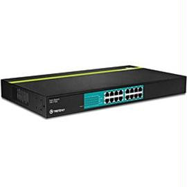 TRENDnet Network TPE-T160 16Port 10-100Mbps 30 Watts PoE+ Switch