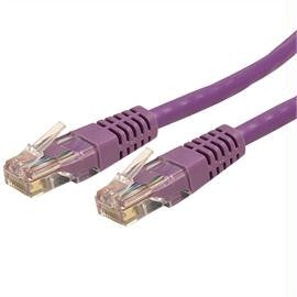 StarTech Cable C6PATCH10PL 10feet Cat6 Molded RJ45 UTP Gigabit Patch Purple