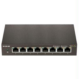 D-Link Network GO-SW-8GE 8Port Unmanaged Gigabit Desktop Metal