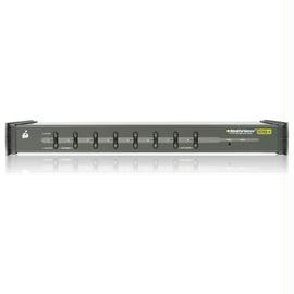 IOGEAR Network GCS1758KIT 8-Port KVM Switch MiniView Ultra+ with USB Cables