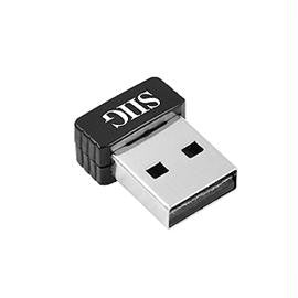 SIIG Network JU-WR0112-S1 Wireless-N Mini USB Wi-Fi Adapter 150Mbps 802.11n-g-b