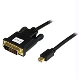 StarTech Cable MDP2DVIMM3B 3feet MiniDisplayPort to DVI Adapter Converter 1920x1200 Black