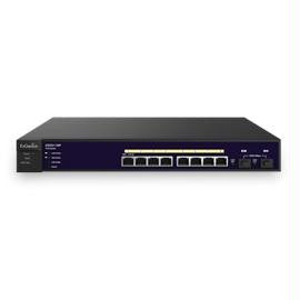 EnGenius Network EGS5110P 8-Port Gigabit PoE+ (802.3at-af) Smart Switch with 2 SFP ports