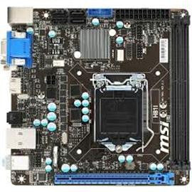 MSI Motherboard H81I Core i7 H81 LGA1150 DDR3 SATA PCI Express USB VGA-HDMI-DVI Mini-ITX