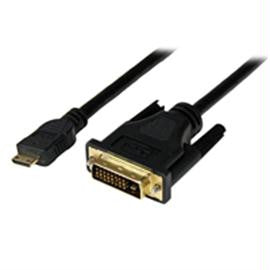 StarTech Cable HDCDVIMM1M 1m Mini HDMI to DVI-D Cable Male-Male Black