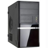 In-Win Case IW-Z638.CH350TB Mini Tower 2-2-(1) Bay USB Audio 350W Black-Silver microATX