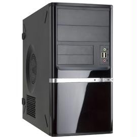 In-Win Case IW-Z638.CH350TB Mini Tower 2-2-(1) Bay USB Audio 350W Black-Silver microATX