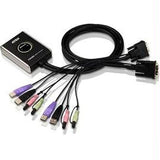 ATEN Cable CS682 2Port DVI-USB Cable Built-in KVM with Audio and Video DynaSync