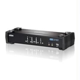 Aten Network CS1764A 4Port USB 2.0 DVI KVMP Switch with Cables