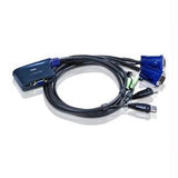 ATEN Cable CS62U 2Port USB Cable Built-in KVM Switch