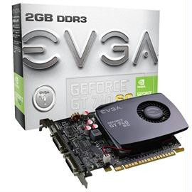 eVGA Video Card 02G-P4-2742-KR GT740 2GB DDR3 128Bit PCI-Express DVI-I-DVI-D-HDMI