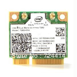 Intel Network 7260.NGWANG.R WiFi Wireless-N 7260 M2 H-T 2x2 AGN+ Bluetooth Dual Band Brown Box