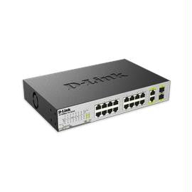 D-Link Network DES-1018MP 16Port 10-100 Unmanaged Desktop-Rackmount PoE+ Switch