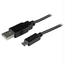StarTech Cable USBAUB6BK 6feet Mobile Charge Sync USB to Slim Micro USB for Tablet